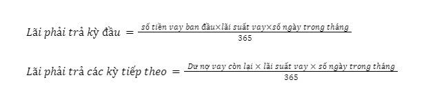 Công thức lãi suất ngân hàng cho vay