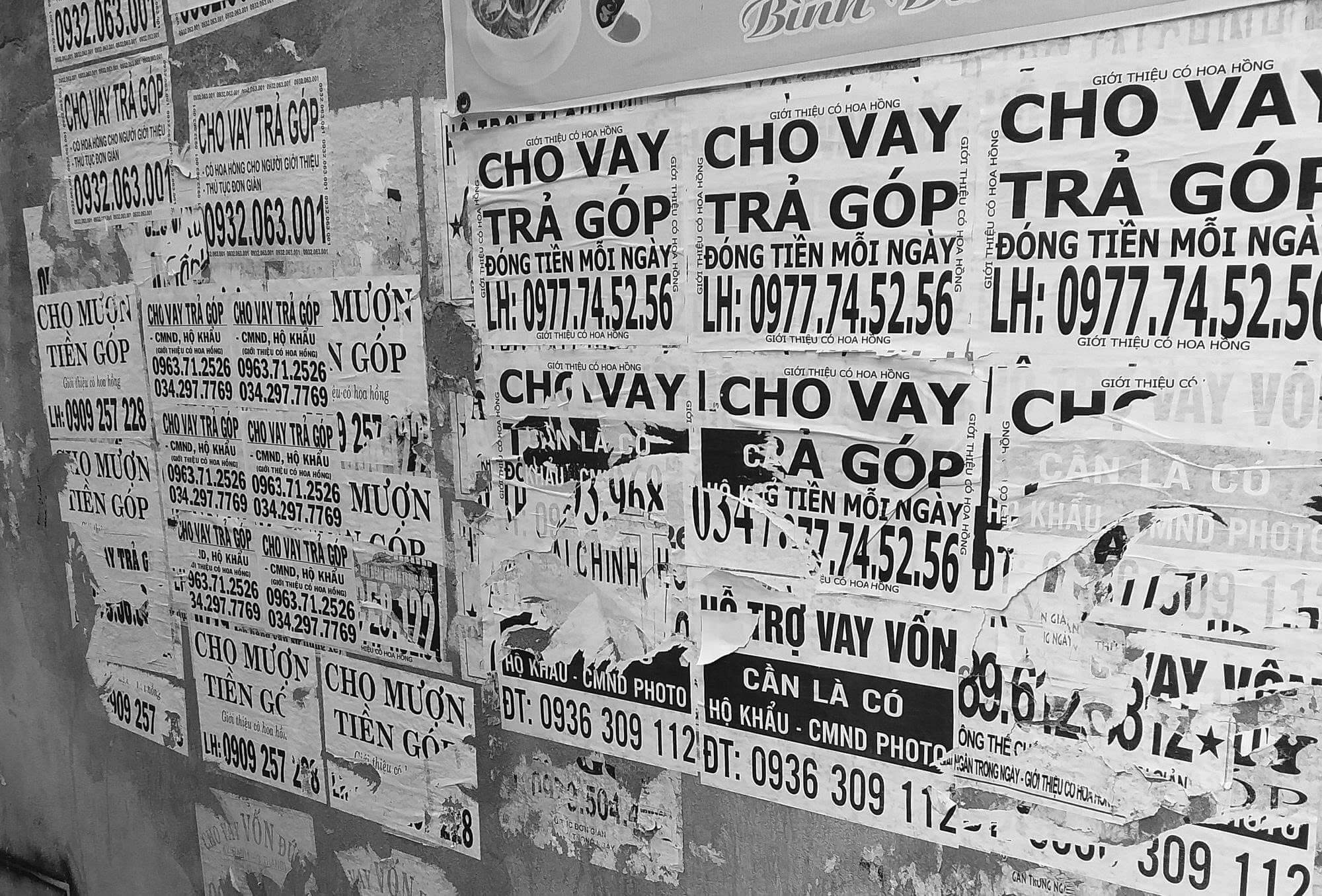 Luôn tỉnh táo trước những dịch vụ vay nợ xấu